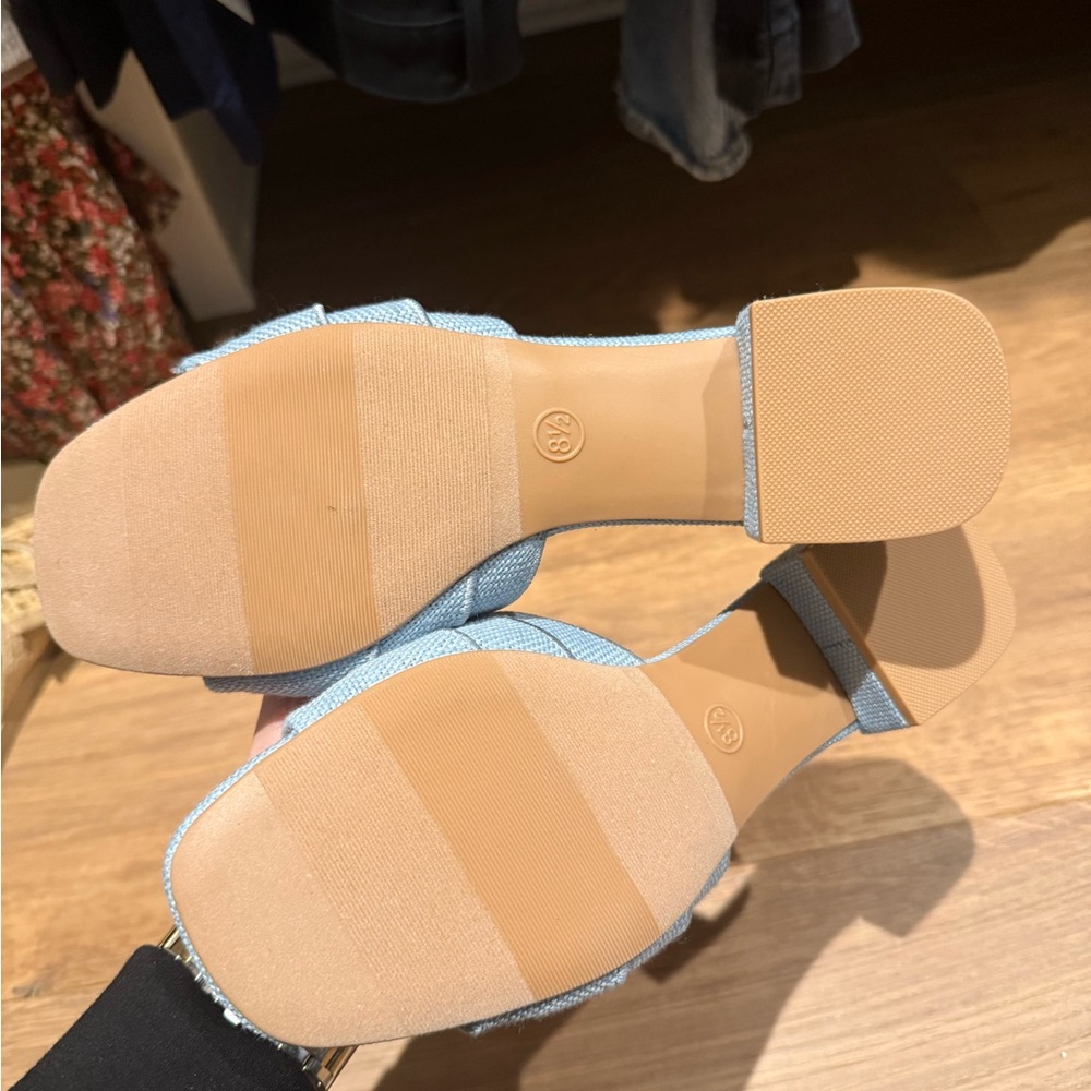a new day Light Blue Ruffle Sandals - Picture 3 of 3
